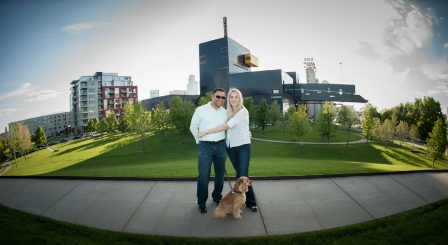 Engagement photo shoot at the Guthrie
