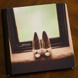Silk covered Italian wedding book from DCharles.