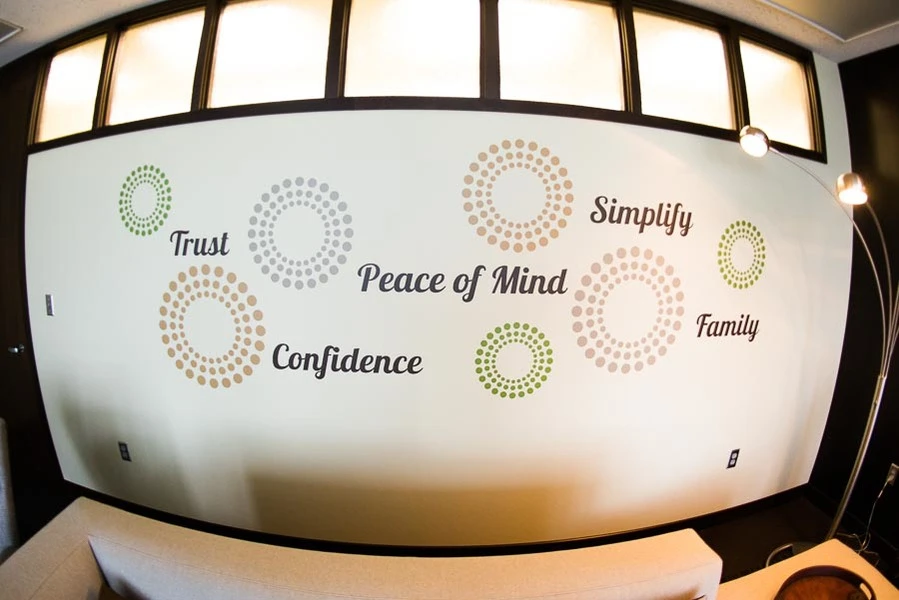 Investment firms consultation room.
